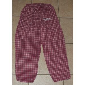 Red Plaid Sz  Medium Soft Flannel OLKLAHOMA SOONERS Sleep Lounge Pants Pockets